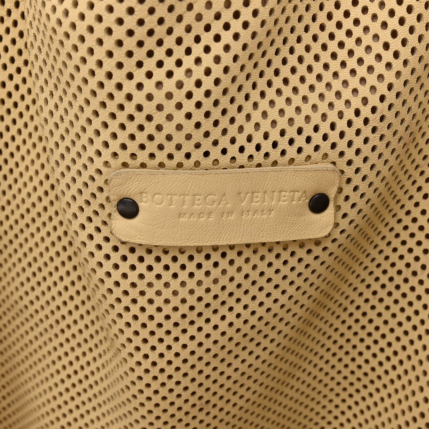 Perforated Intrecciato Tote Taupe