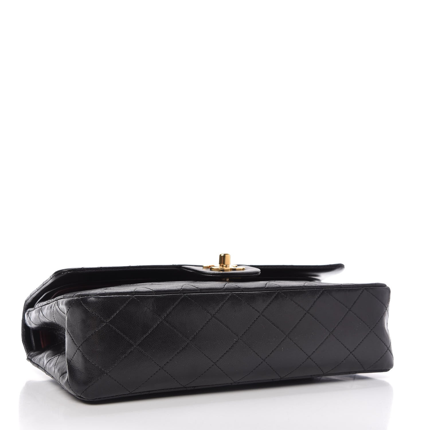 Chanel Lambskin Quilted Medium Double Flap Black 5 of 13