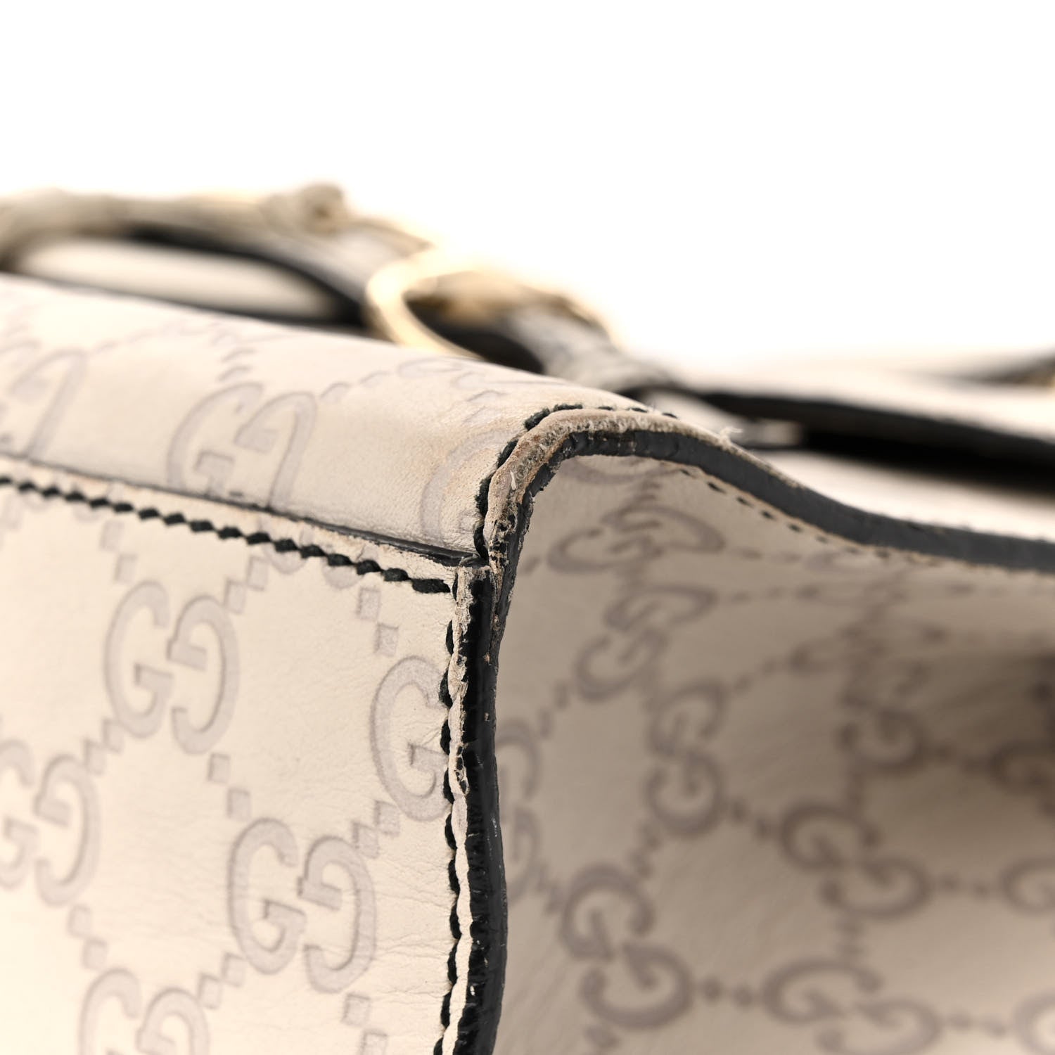 Gucci Guccissima Signature Medium Emily Chain Shoulder Bag Mystic White 11 of 21