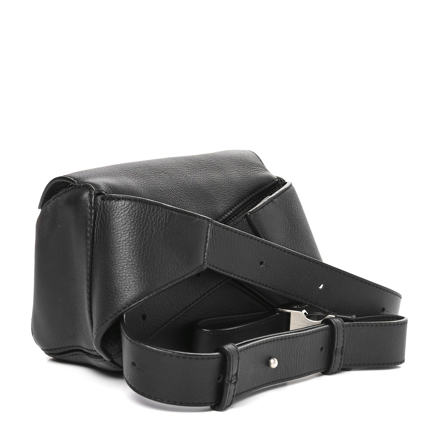 Calfskin Mini Puzzle Bumbag Black