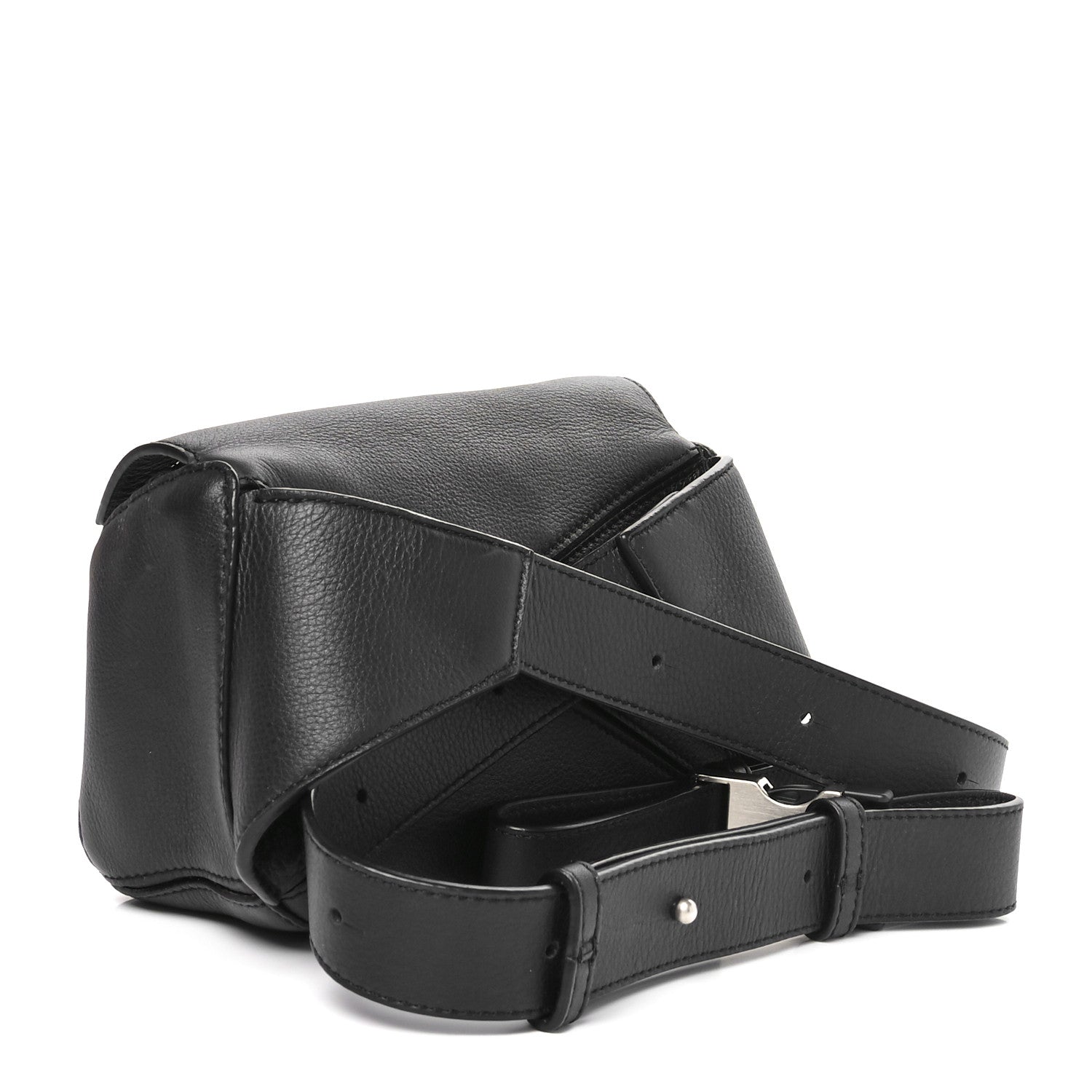 Loewe Calfskin Mini Puzzle Bumbag Black 3 of 9