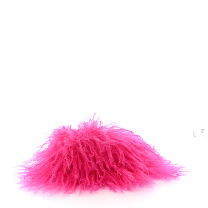 Saint Laurent Fur Mini Pac Pac Pouch On Chain Fuchsia 4 of 8