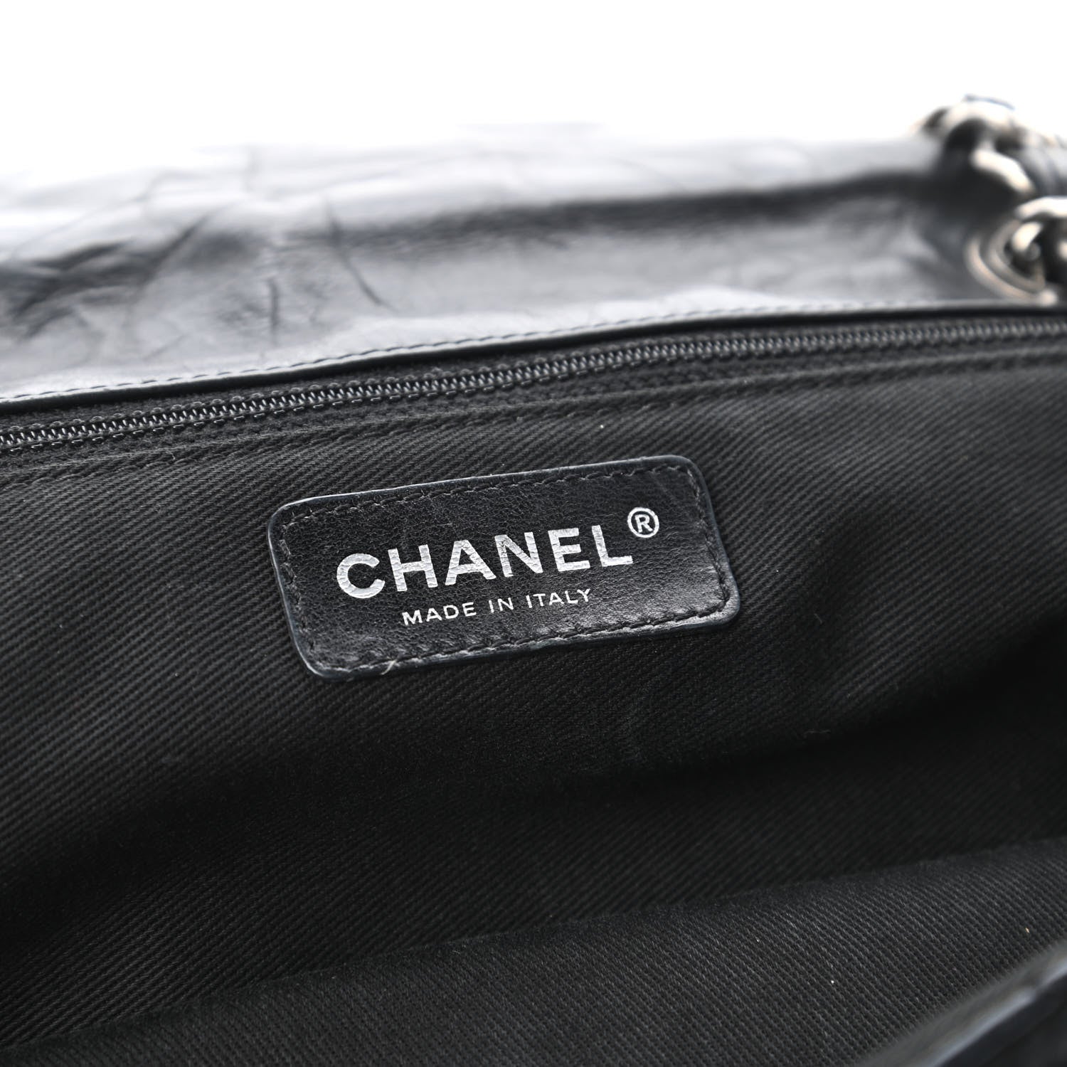 Chanel Distressed Lambskin Quilted Flap Black 8 of 10