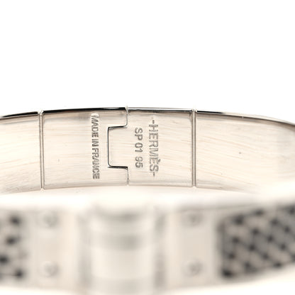 Hermes Lizard Charniere Cuir Narrow Hinged Bracelet M Ombre 4 of 5