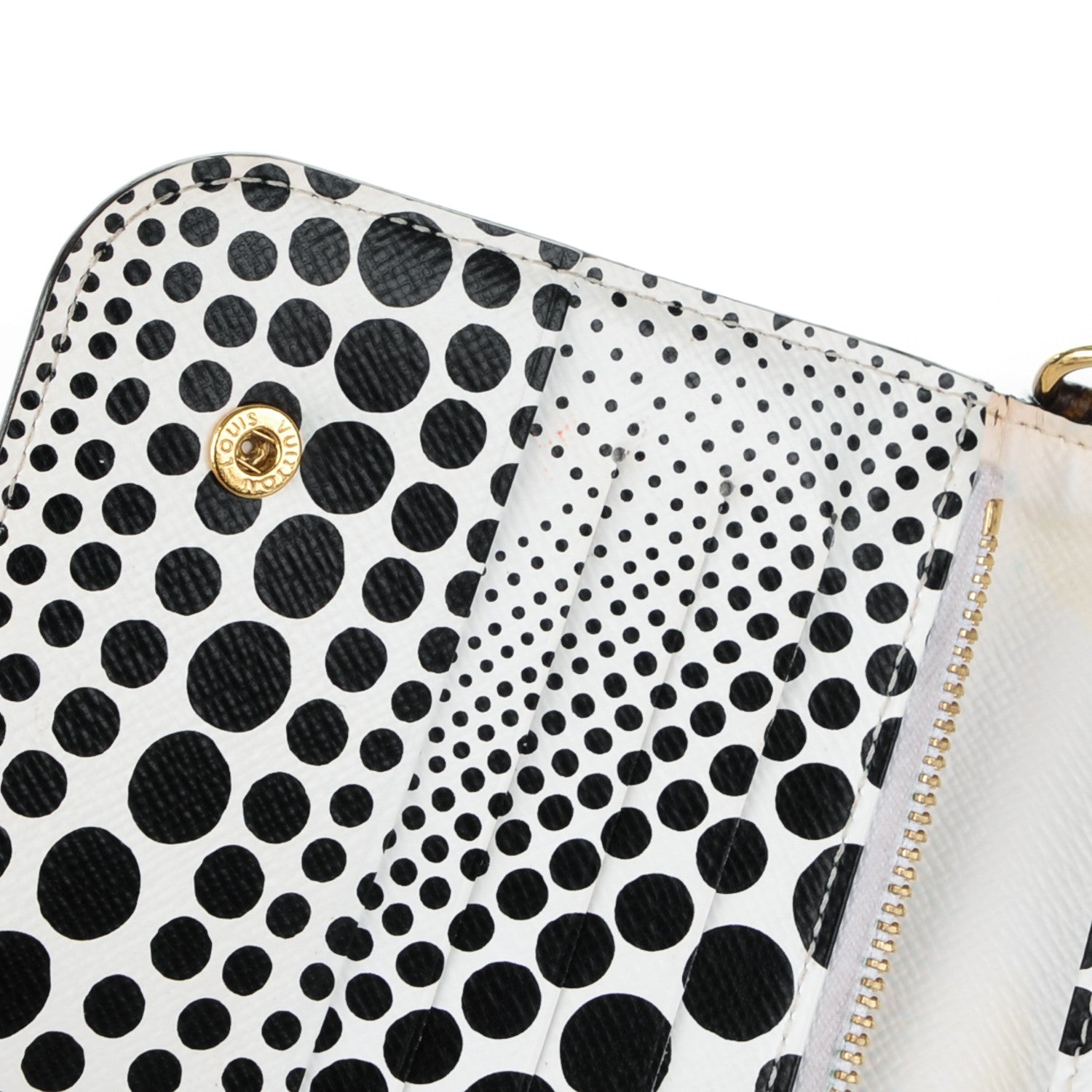 Louis Vuitton Monogram Kusama Waves Insolite Wallet White 11 of 12