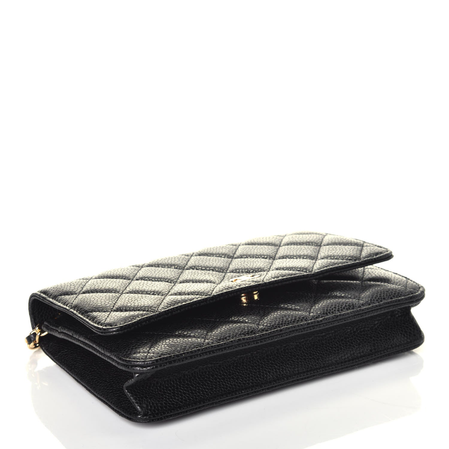 Chanel Caviar Quilted Wallet On Chain WOC Black 4 of 9