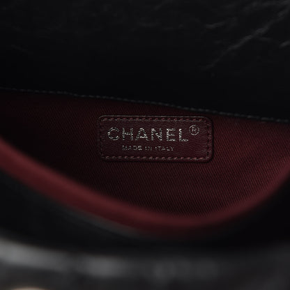 Chanel Aged Calfskin Quilted Tweed Portobello Tote Black 16 of 35