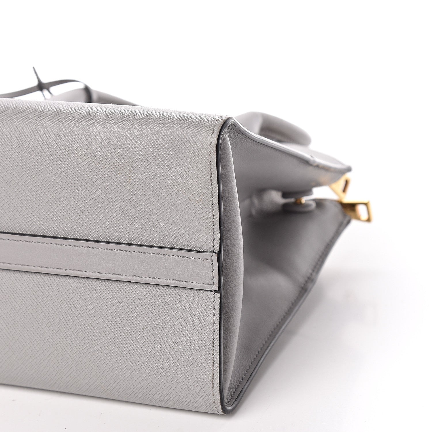 Prada Saffiano City Calf Small Esplanade Tote Nube 8 of 14