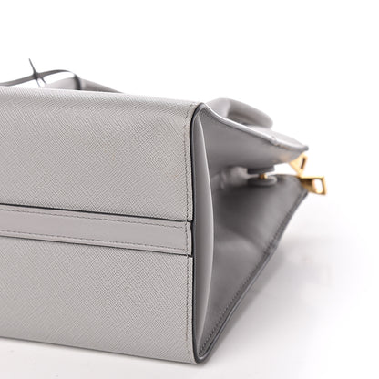 Prada Saffiano City Calf Small Esplanade Tote Nube 8 of 14