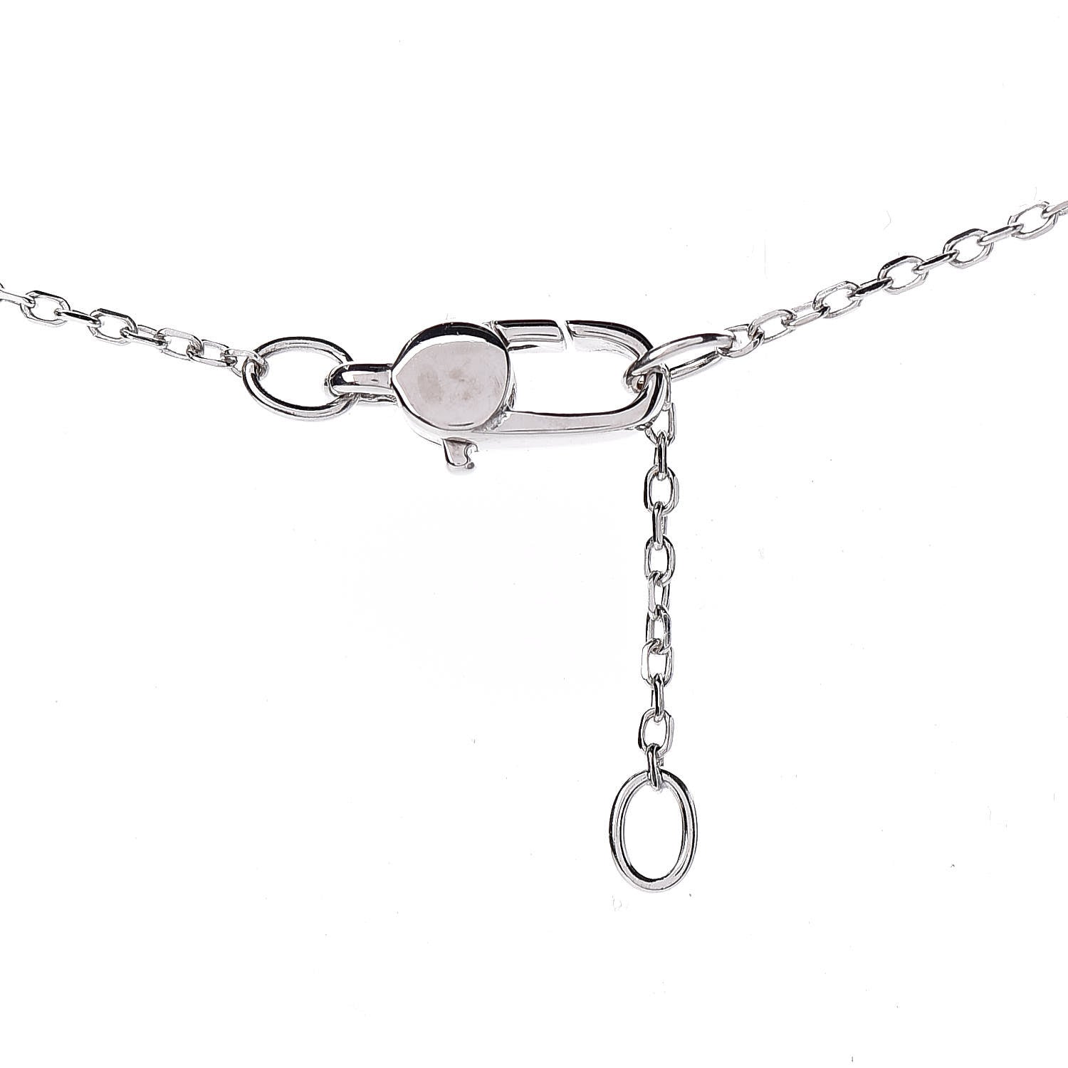 Gucci 18K White Gold Icon Twirl Pendant Necklace 6 of 7