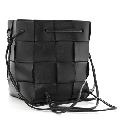 Bottega Veneta Nappa Maxi Intrecciato Cassette Bucket Bag Black 3 of 10