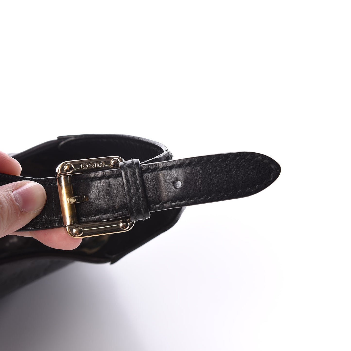 Guccissima Punch Hobo Black