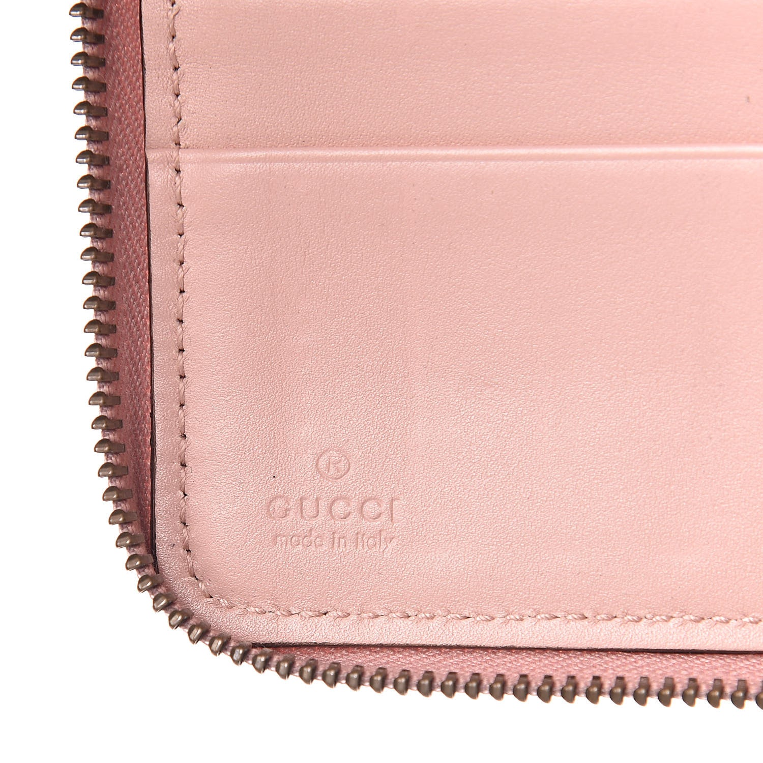 Gucci Calfskin Matelasse GG Marmont Zip Around Organizer Wallet Perfect Pink 6 of 7