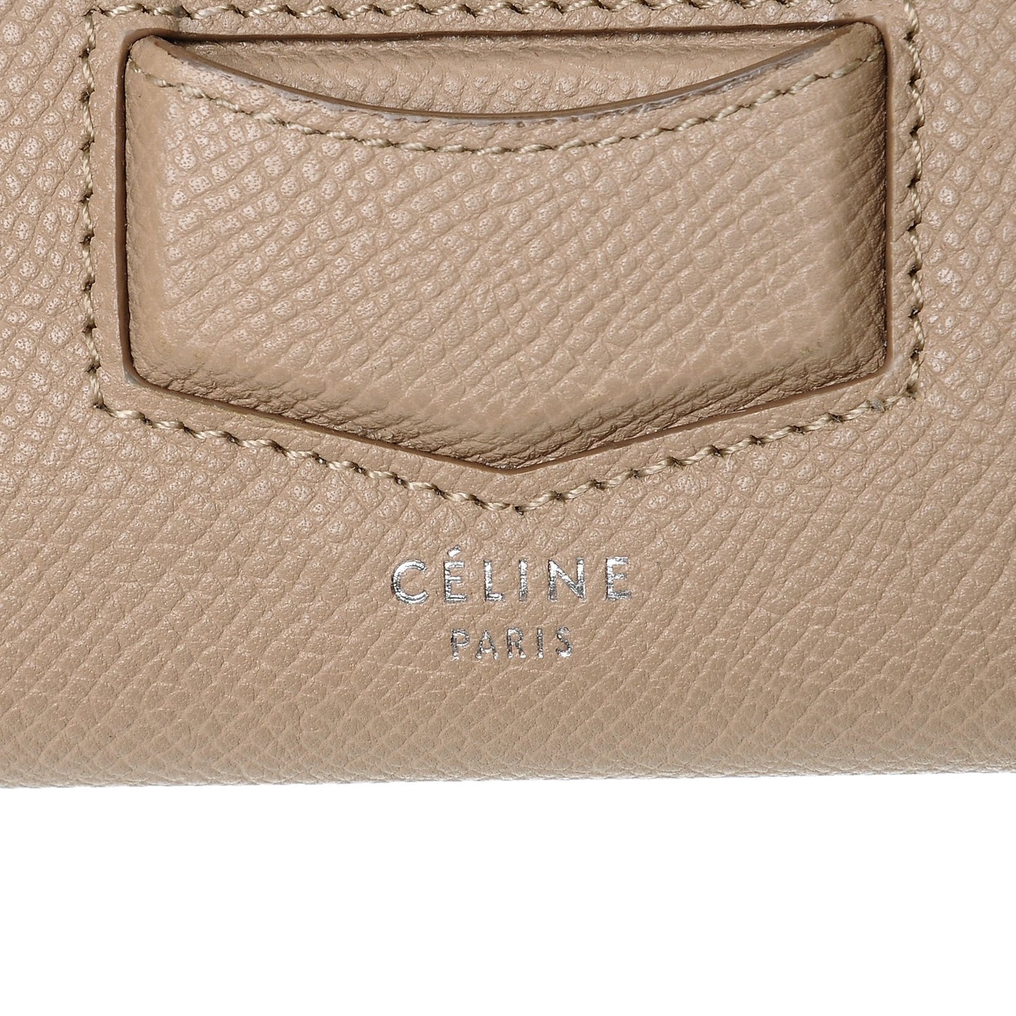 Grained Calfskin Large Trotteur Multifunction Flap Wallet Light Taupe