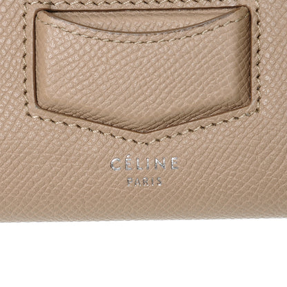 Celine Grained Calfskin Large Trotteur Multifunction Flap Wallet Light Taupe 6 of 8