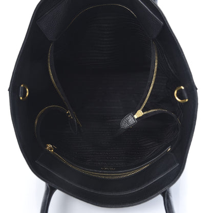 Prada Vitello Phenix Tote Black 5 of 11
