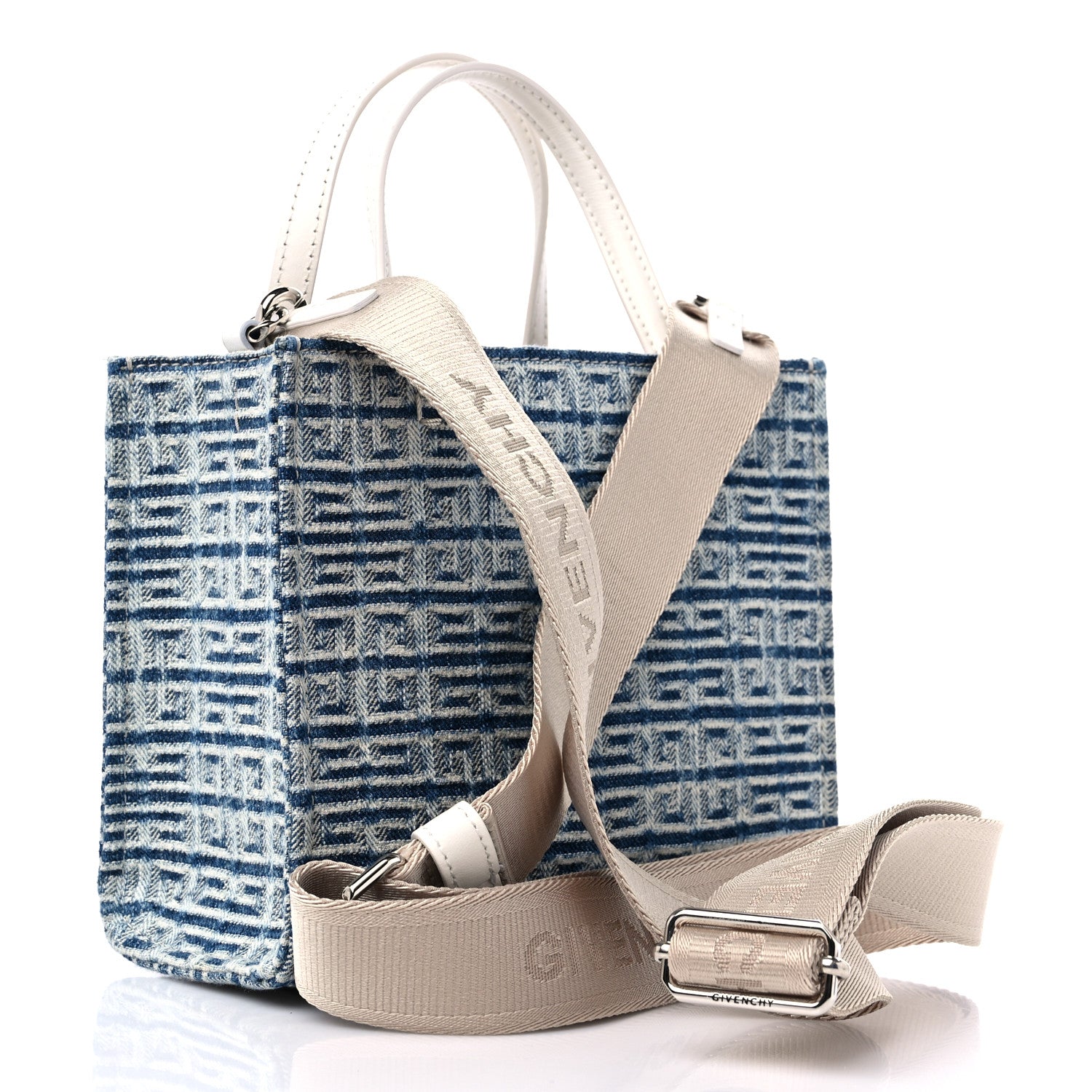 Givenchy Washed Denim Mini G Shopping Tote Blue 2 of 8