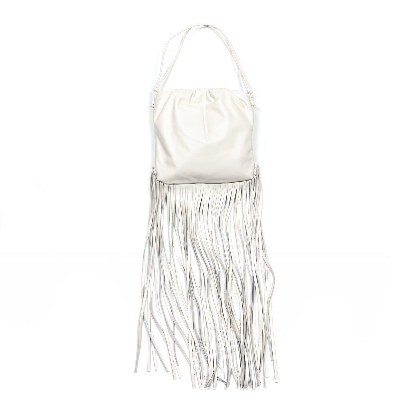 Nappa The Fringe Pouch Shoulder Bag White