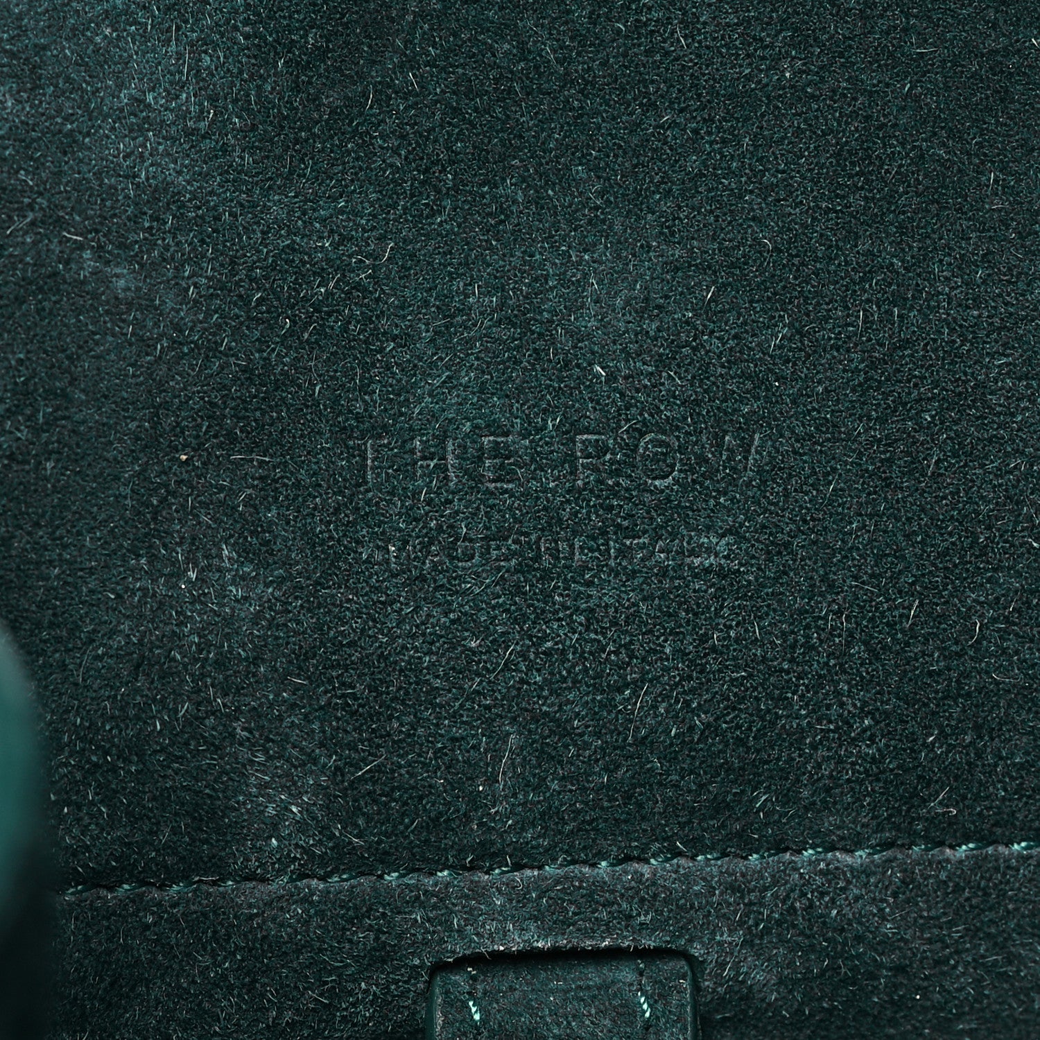 The Row Suede Soft Margaux 10 Bag Teal Green 6 of 13