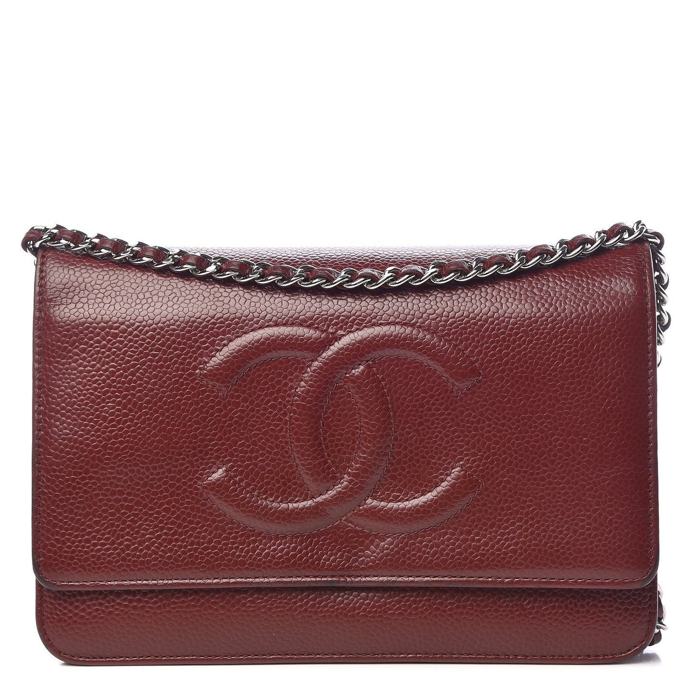 Caviar Timeless CC Wallet on Chain WOC Dark Red