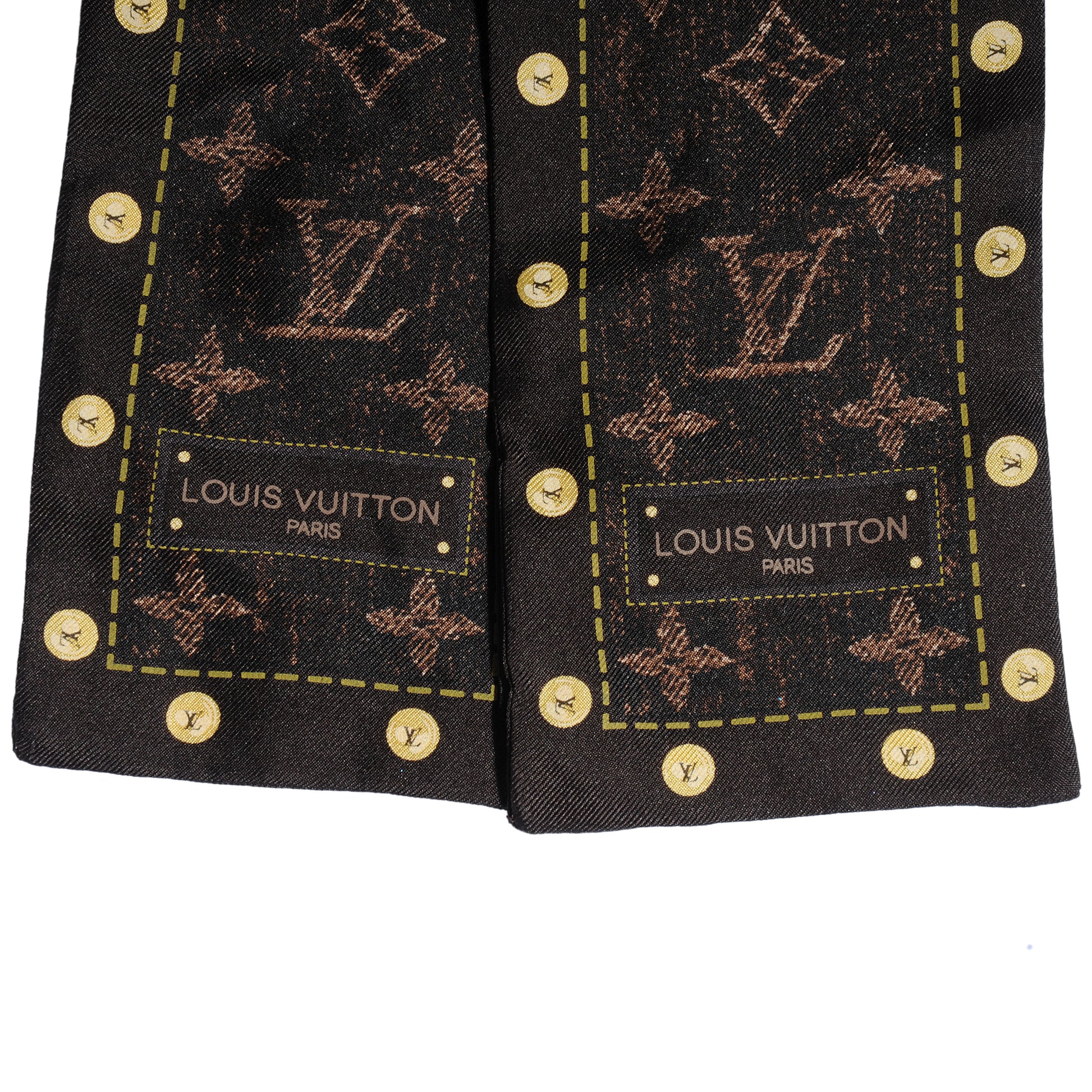 Louis Vuitton Silk Monogram Denim Bandeau Ebene 2 of 3