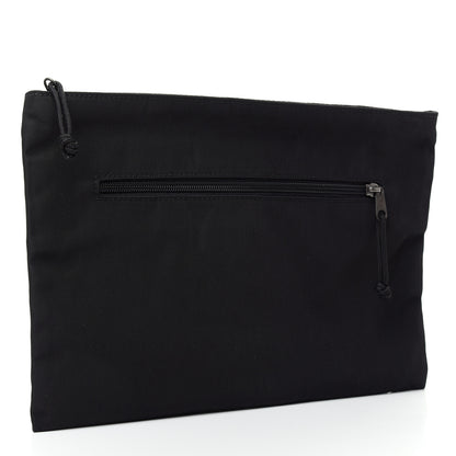 Balenciaga Nylon Embroidered Documents Case Milano Paris Los Angeles Black 3 of 7