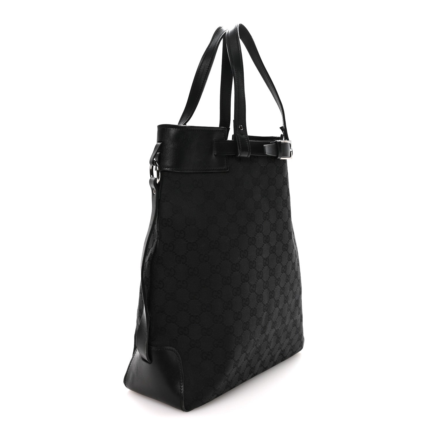 Gucci Monogram Tote Black 3 of 11