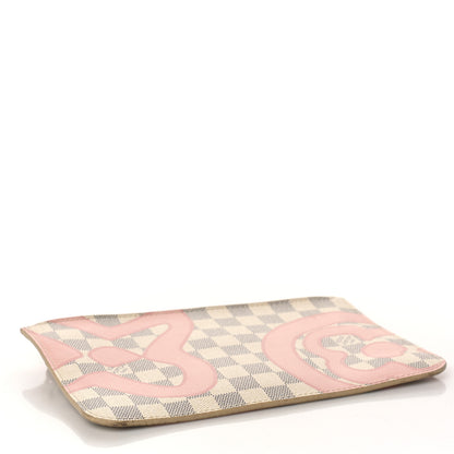Louis Vuitton Damier Azur Tahitienne Neverfull MM Pochette 4 of 8