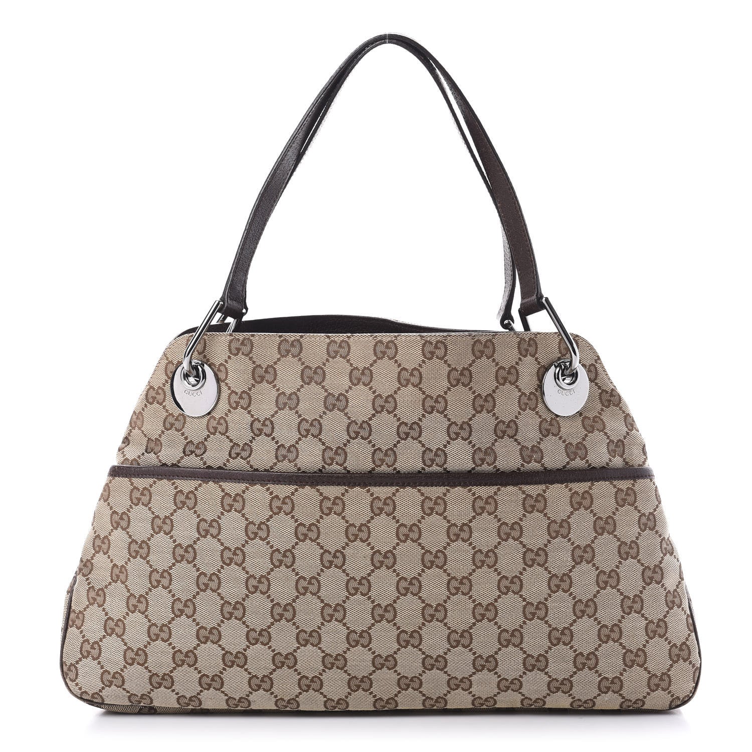 Gucci Monogram Medium Eclipse Shoulder Bag Dark Brown 1 of 15