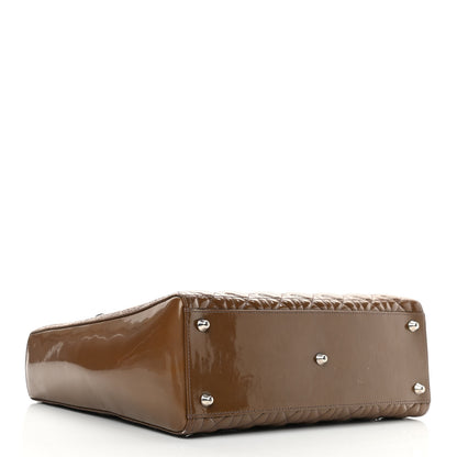 Christian Dior Patent Cannage Large Lady Dior Brown 4 of 14