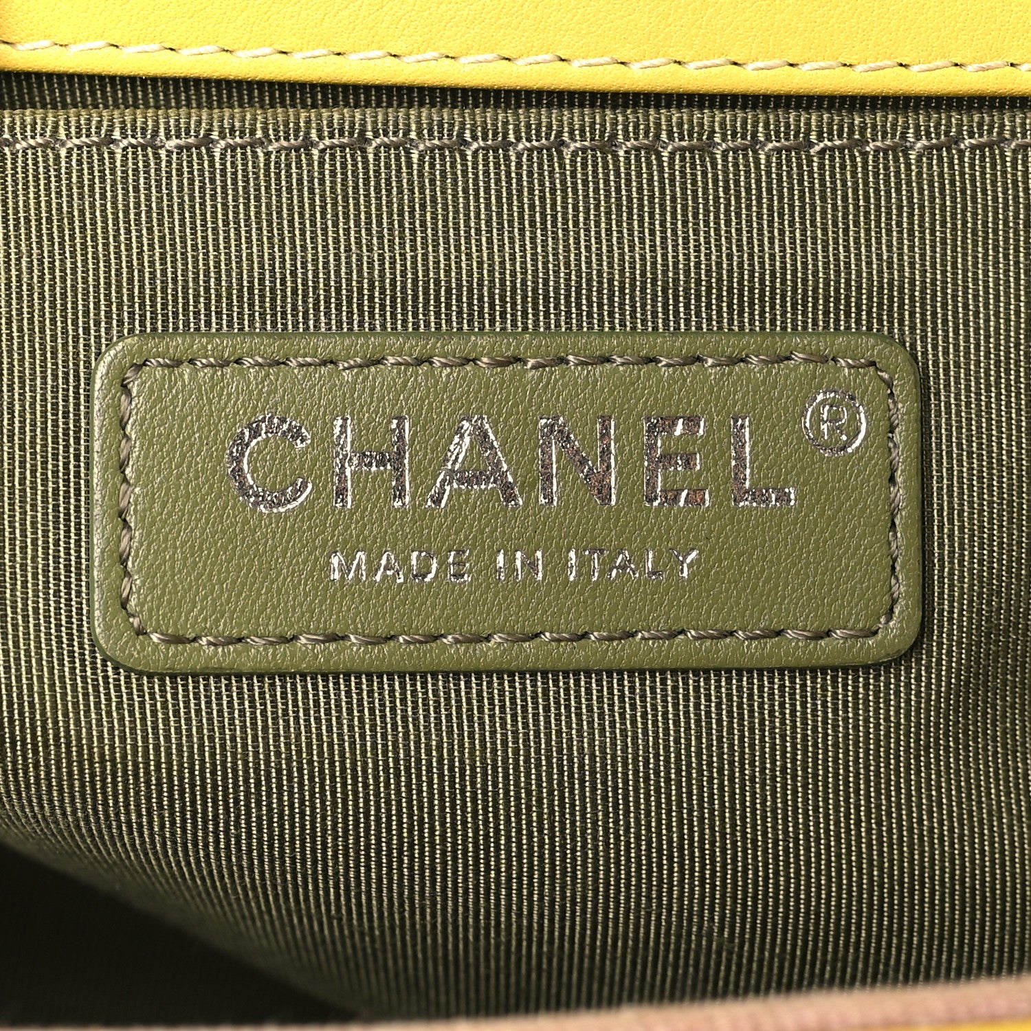 Chanel Calfskin Quilted Medium Boy Flap Yellow 6 of 11