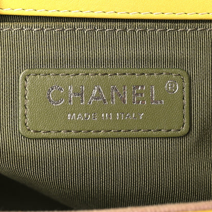 Chanel Calfskin Quilted Medium Boy Flap Yellow 6 of 11