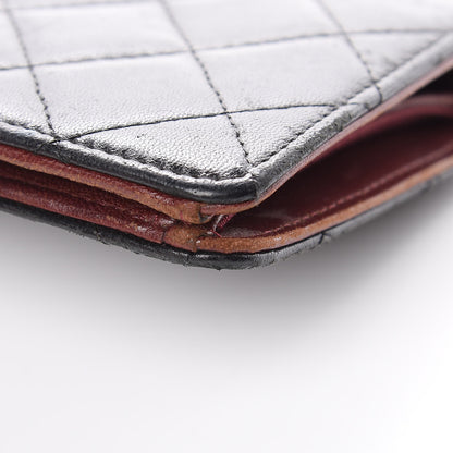 Chanel Lambskin Quilted Yen Wallet Black 15 of 17