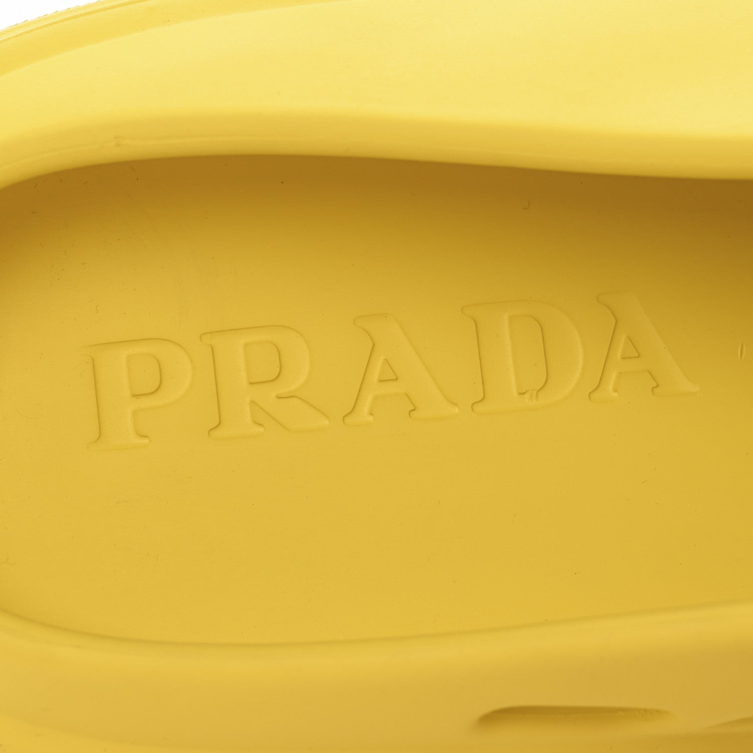 Prada Soft Mellow Rubber Triangle Logo Embossed Mens Mules 41 Sole 9 of 10
