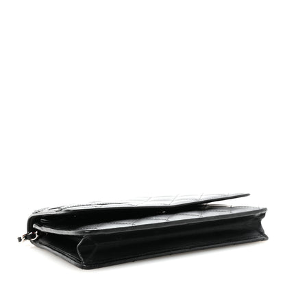 Chanel Calfskin Quilted Cambon Wallet on Chain WOC Black 4 of 12
