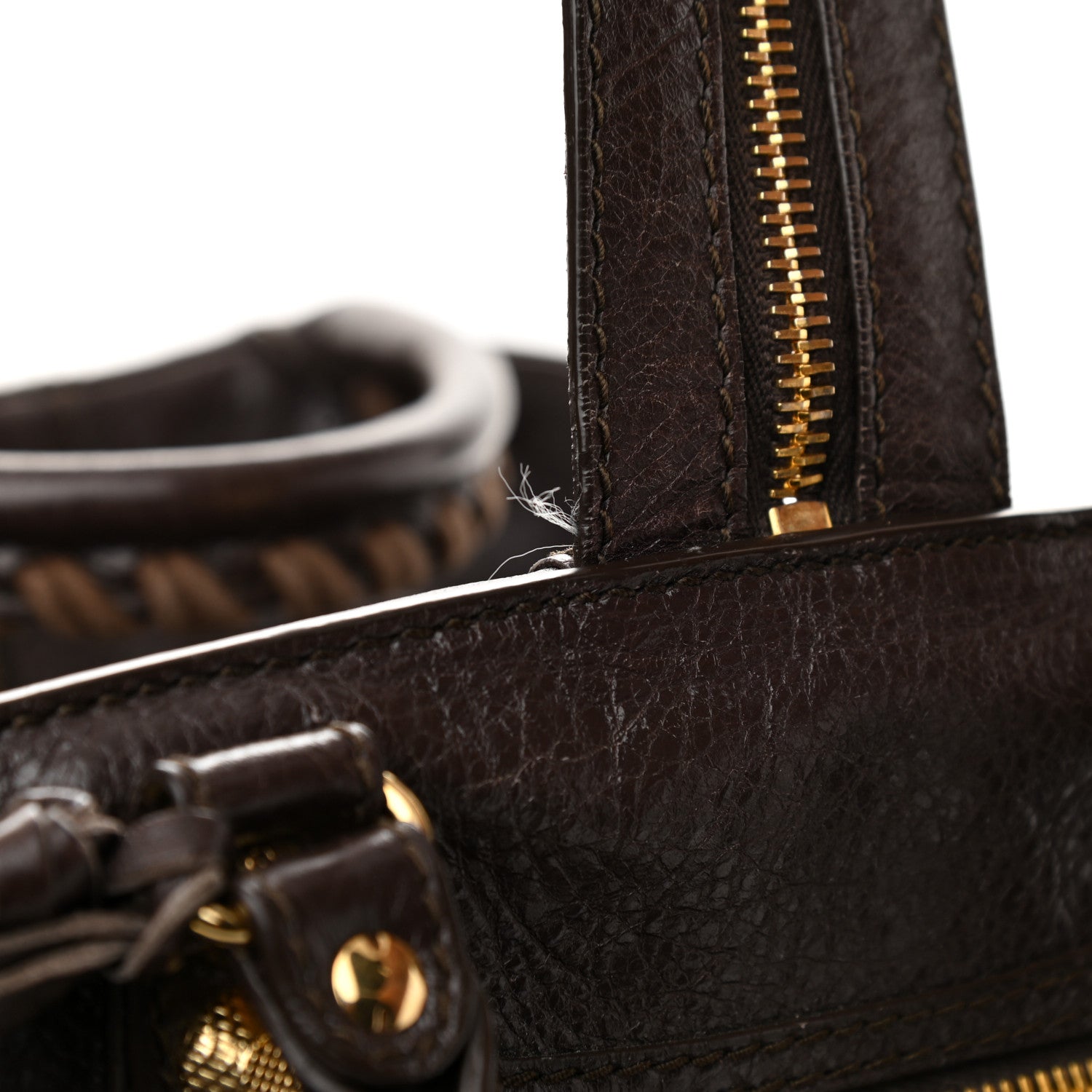 Balenciaga Agneau Giant 12 Gold Hardware Zip Traveler Backpack Charbon 10 of 10