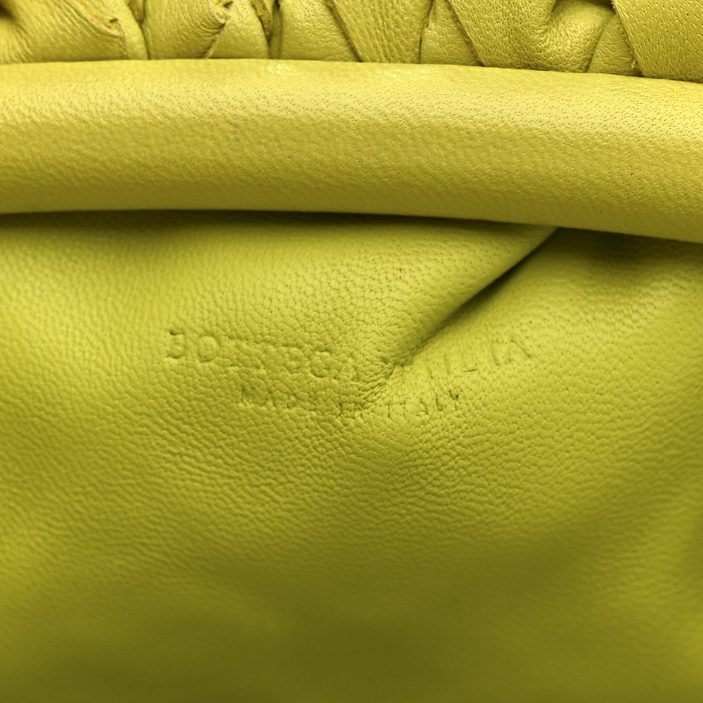 Nappa Intrecciato The Mini Pouch Kiwi