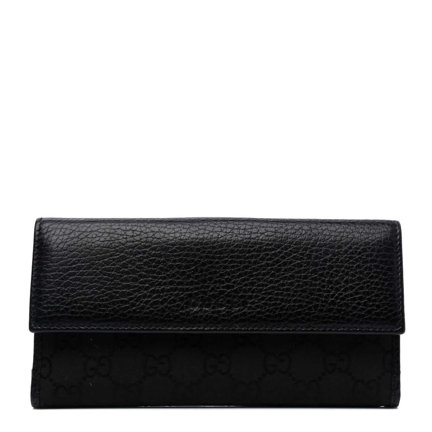 Calfskin Monogram Continental Flap Wallet Black