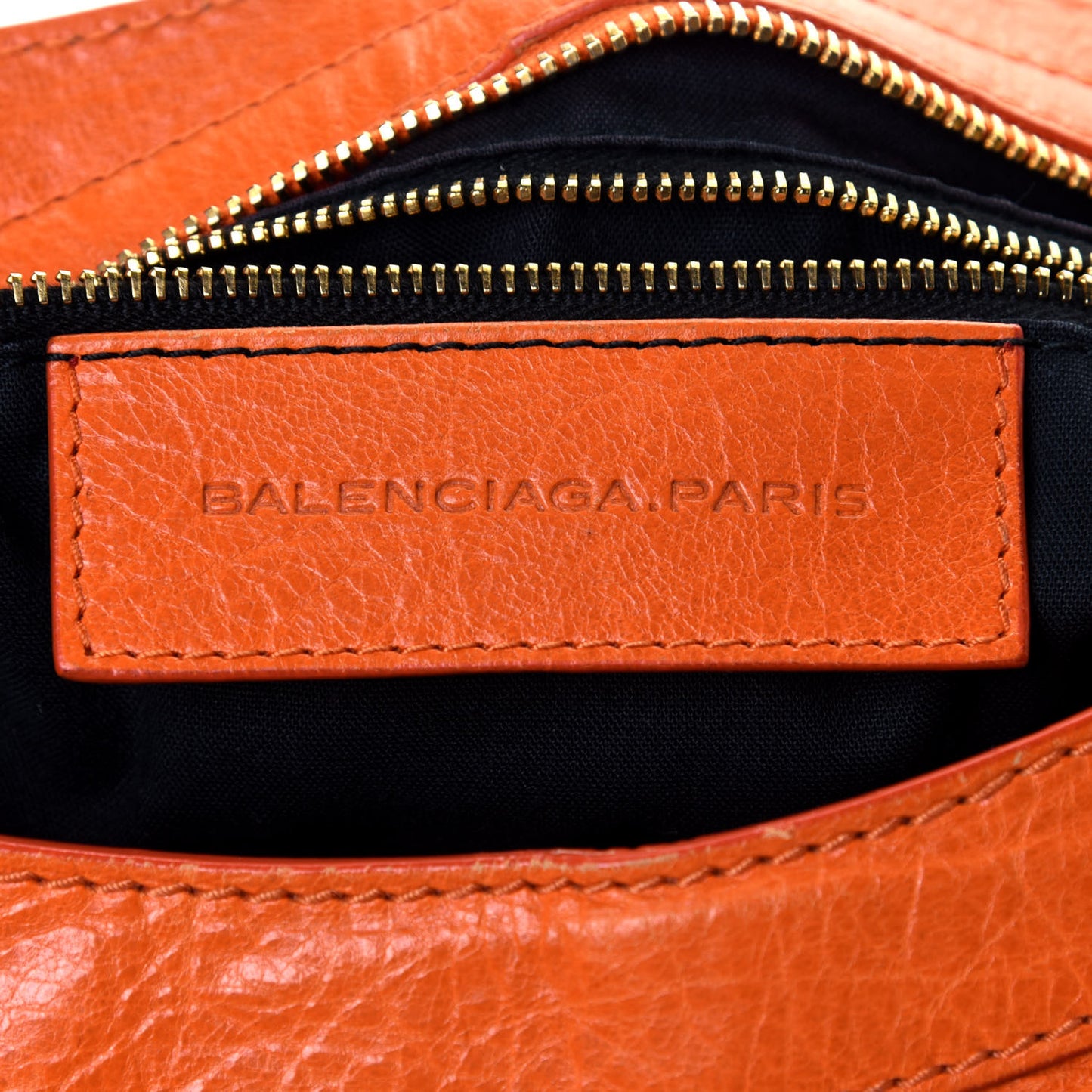 Agneau Giant 12 Gold Hardware City Tangerine