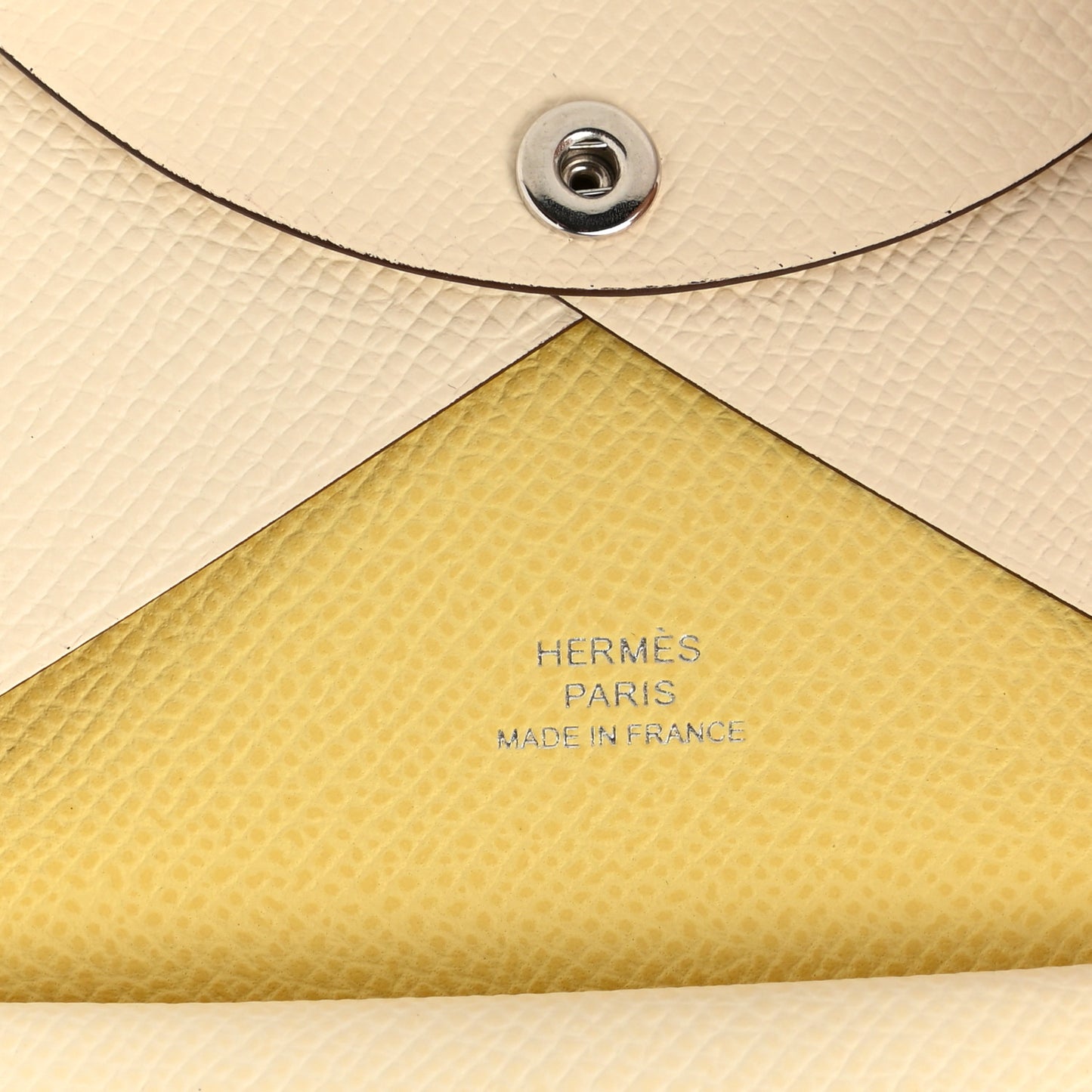Epsom Verso Calvi Duo Card Case Nata Jaune Poussin
