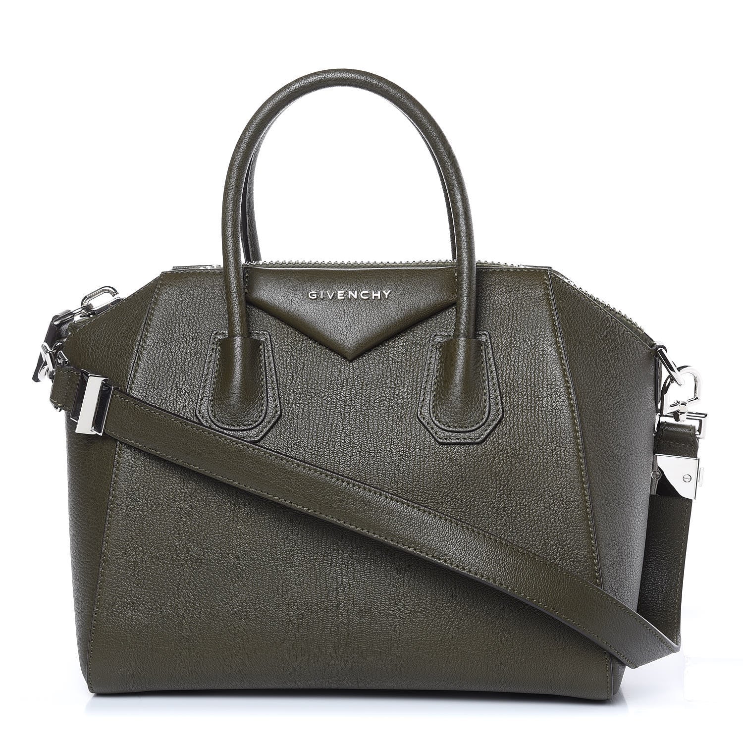 Givenchy Sugar Goatskin Small Antigona Khaki 1 of 10