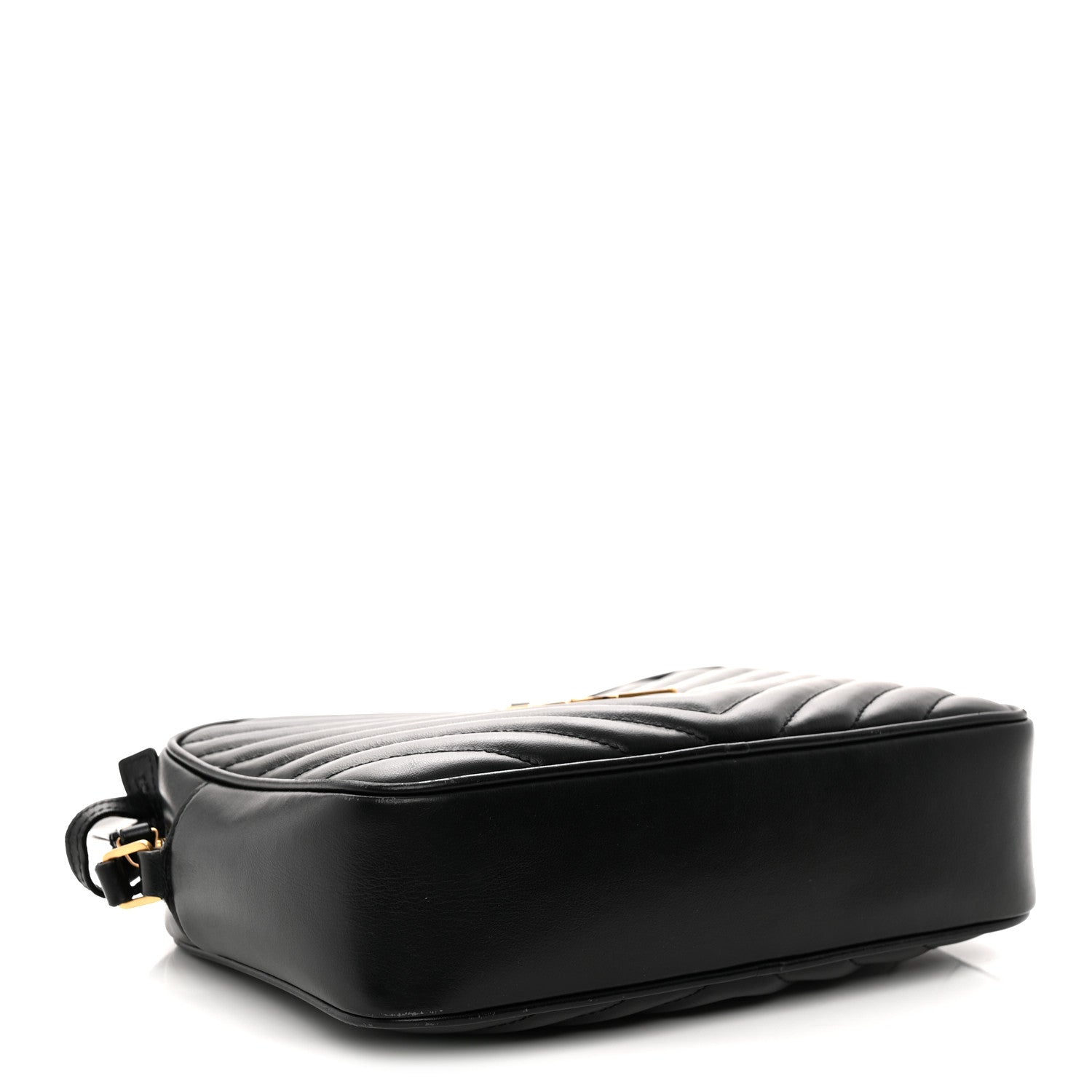 Saint Laurent Calfskin Matelasse Monogram Lou Camera Bag Black 4 of 13