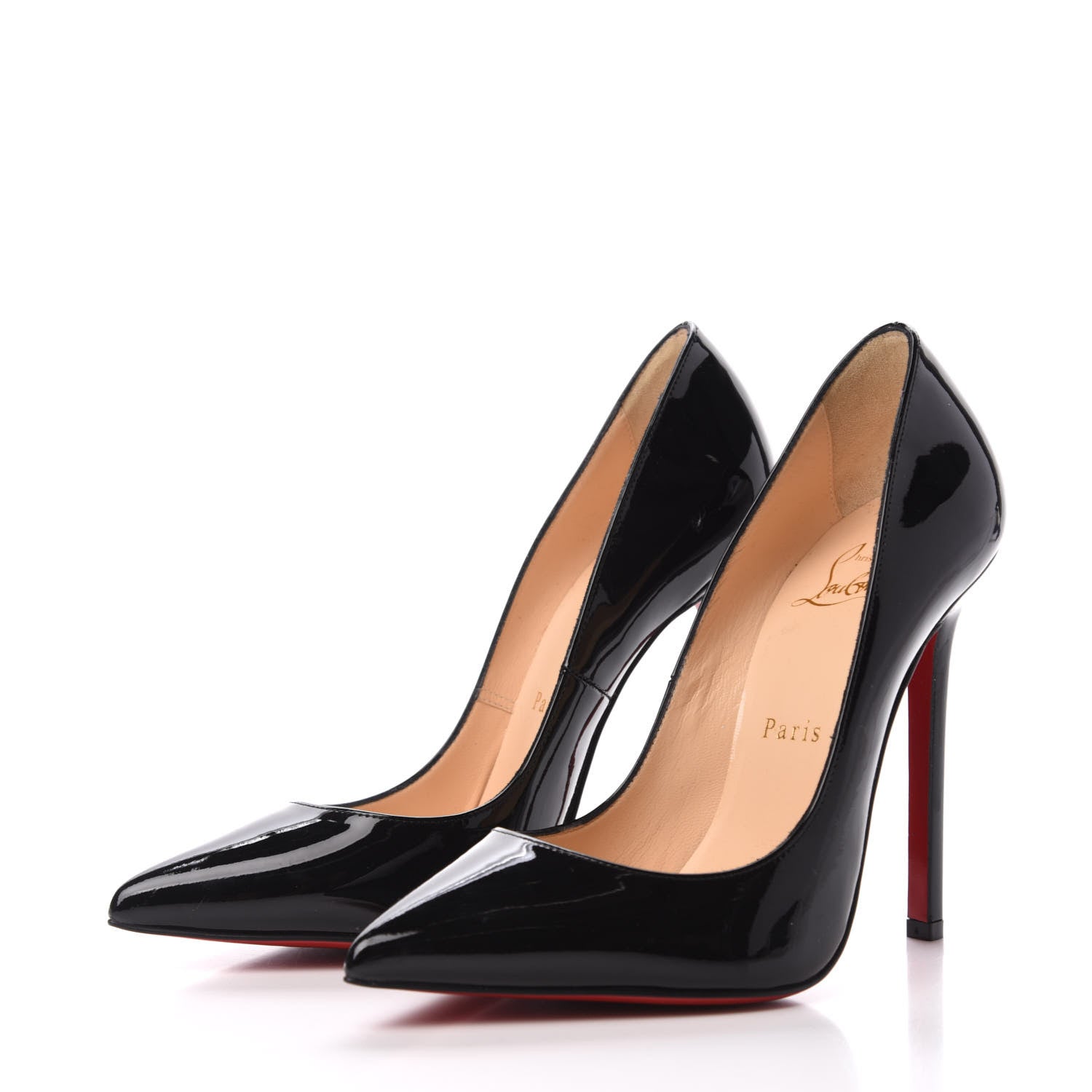 Christian Louboutin Patent Pigalle 120 Pumps 37.5 Black 3 of 7