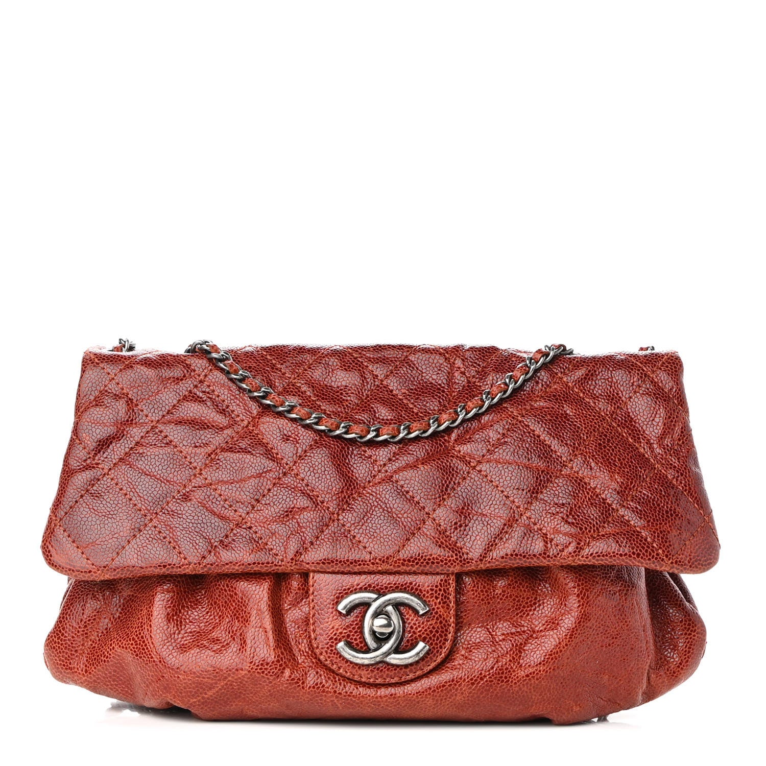 Chanel Caviar Quilted Medium Elastic Flap Bordeaux 1 of 9