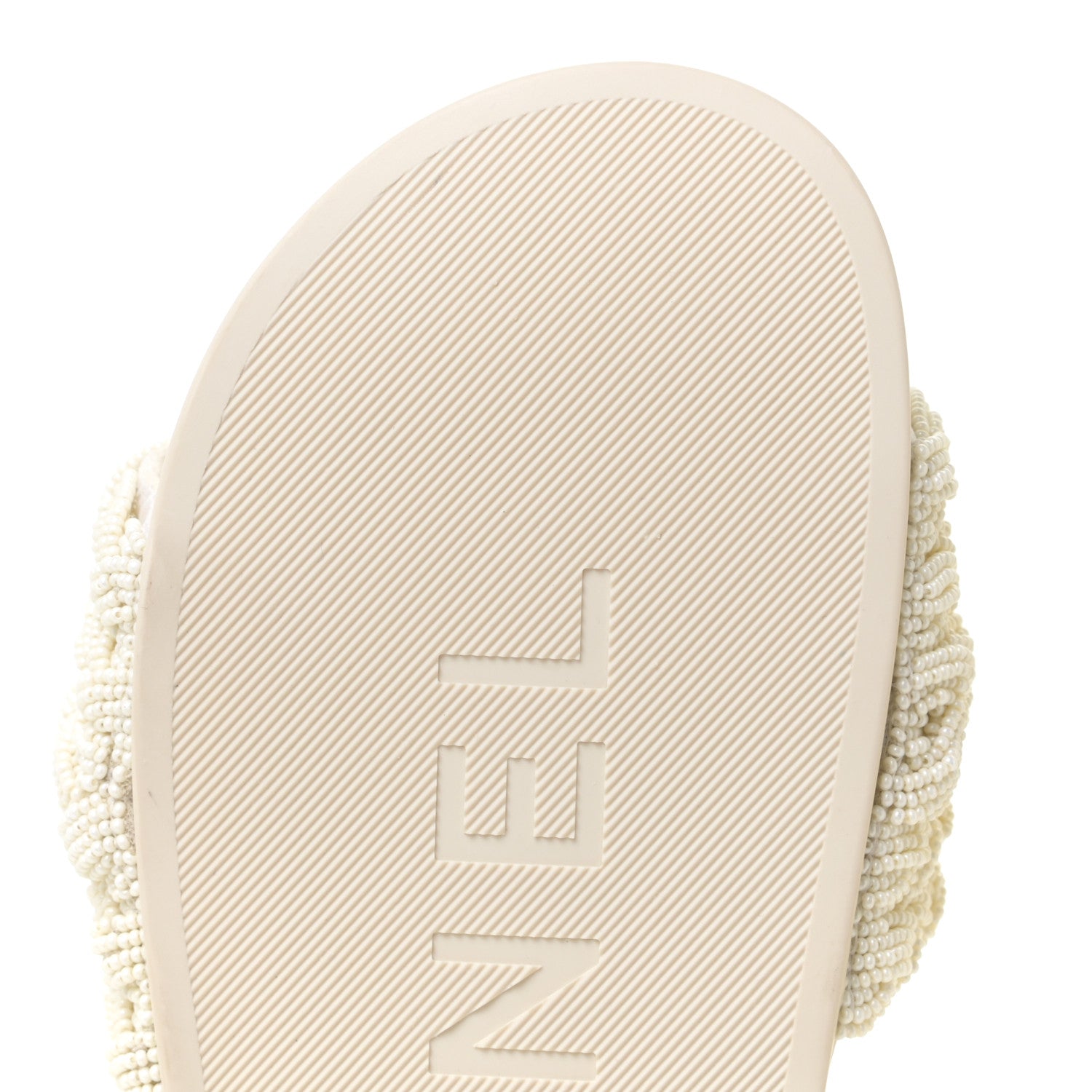 Chanel Lambskin Pearl Beaded Woven Slides 39 Beige 7 of 12