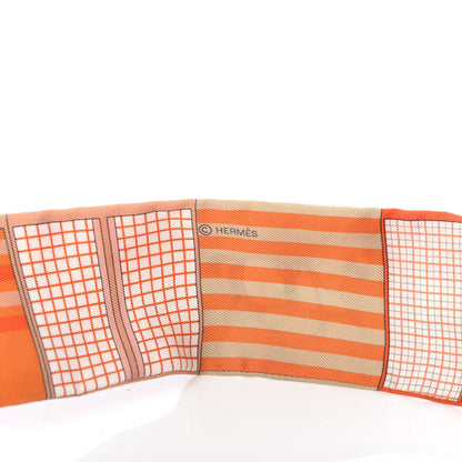 Hermes Silk Couvertures Nouvelles Twilly Orange Jaune Capucine 3 of 4