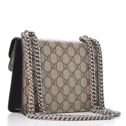 Gucci GG Supreme Monogram Mini Dionysus Shoulder Bag Black 4 of 11