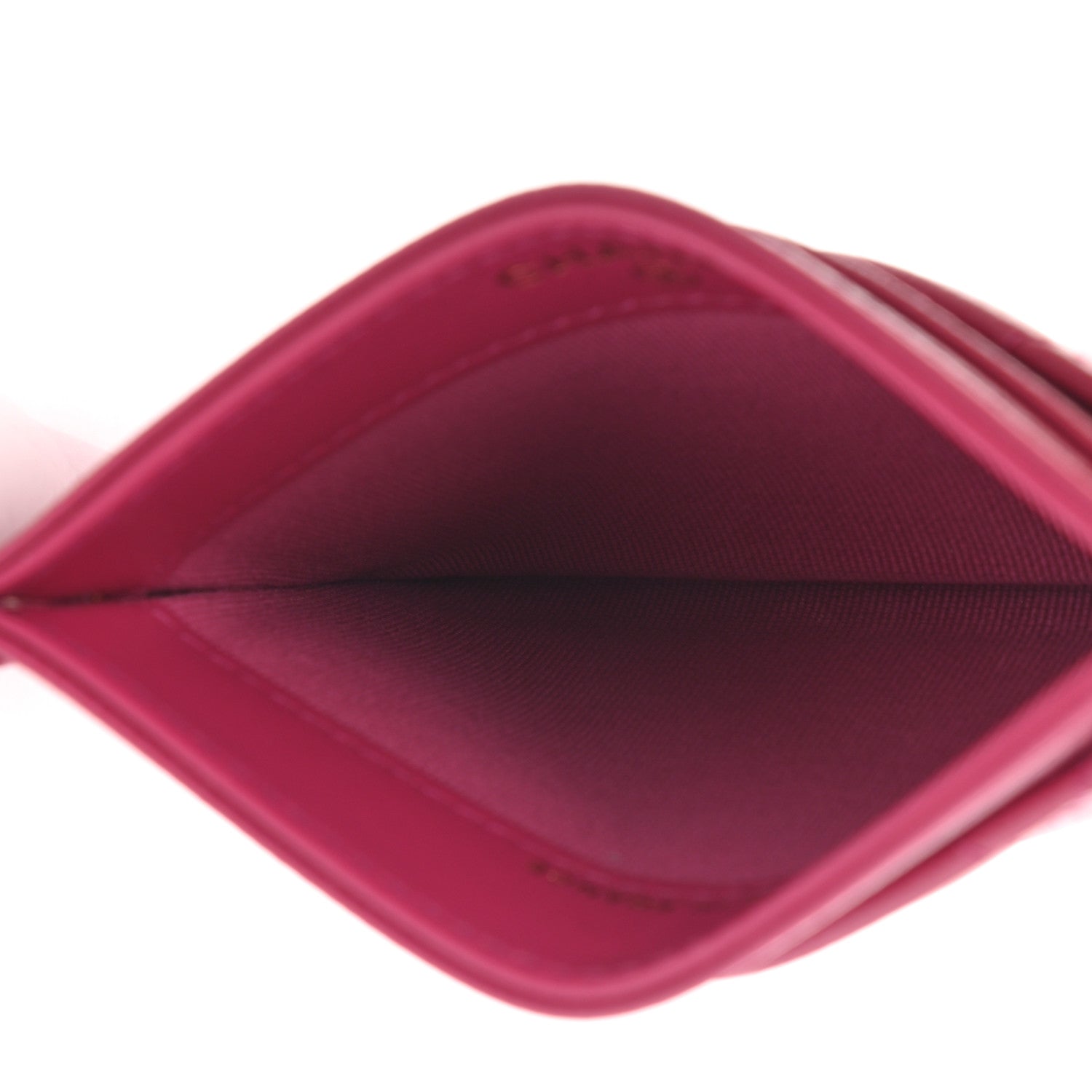 Chanel Caviar Quilted Card Holder Fuchsia 5 of 9