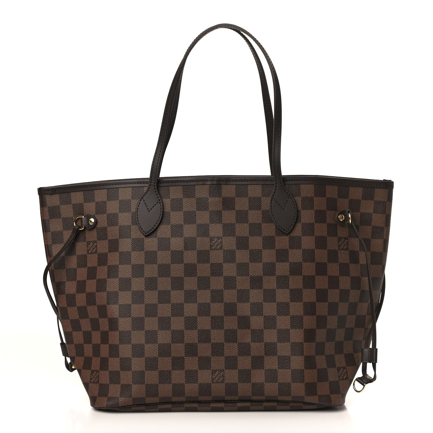 Louis Vuitton Damier Ebene Neo Neverfull MM Rose Ballerine 1 of 8
