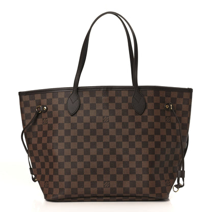 Louis Vuitton Damier Ebene Neo Neverfull MM Rose Ballerine 1 of 8